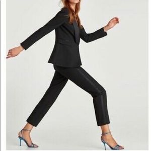 Zara black tuxedo pants size XS.